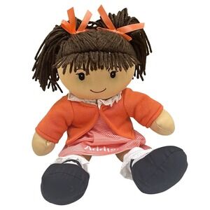 Personal Creations 15" Plush Soft Rag Doll Personalized ''Addison" Brown Hair
